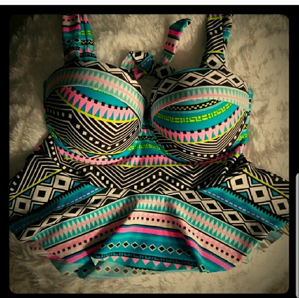 Repost!! PEPLUM TANKINI TOP!